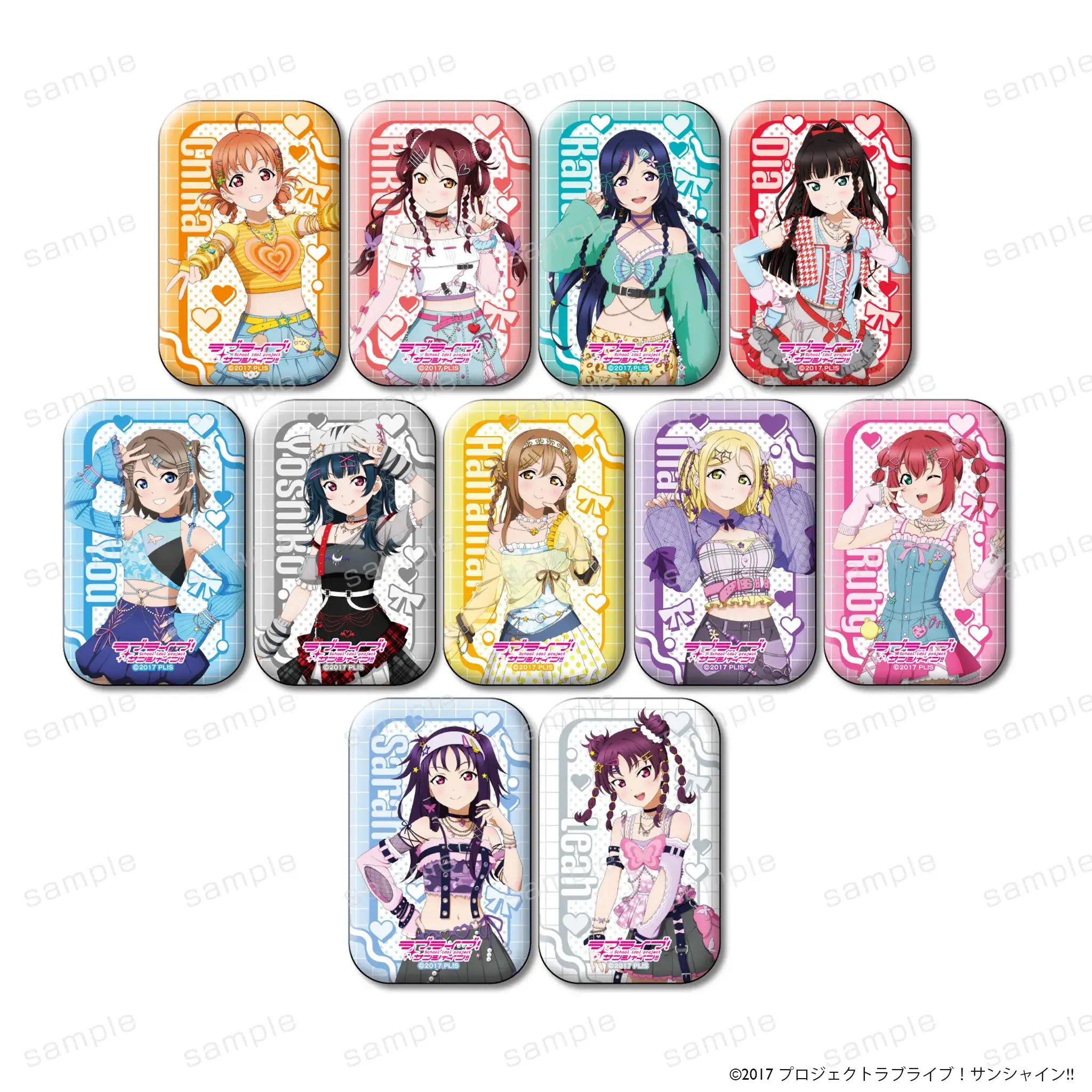 【九州限定】ラブライブ！サンシャイン!! スクエア缶バッジ コンプリートセット ラブライブ！サンシャイン!! スクエア缶バッジ Y2K ver.（全11種