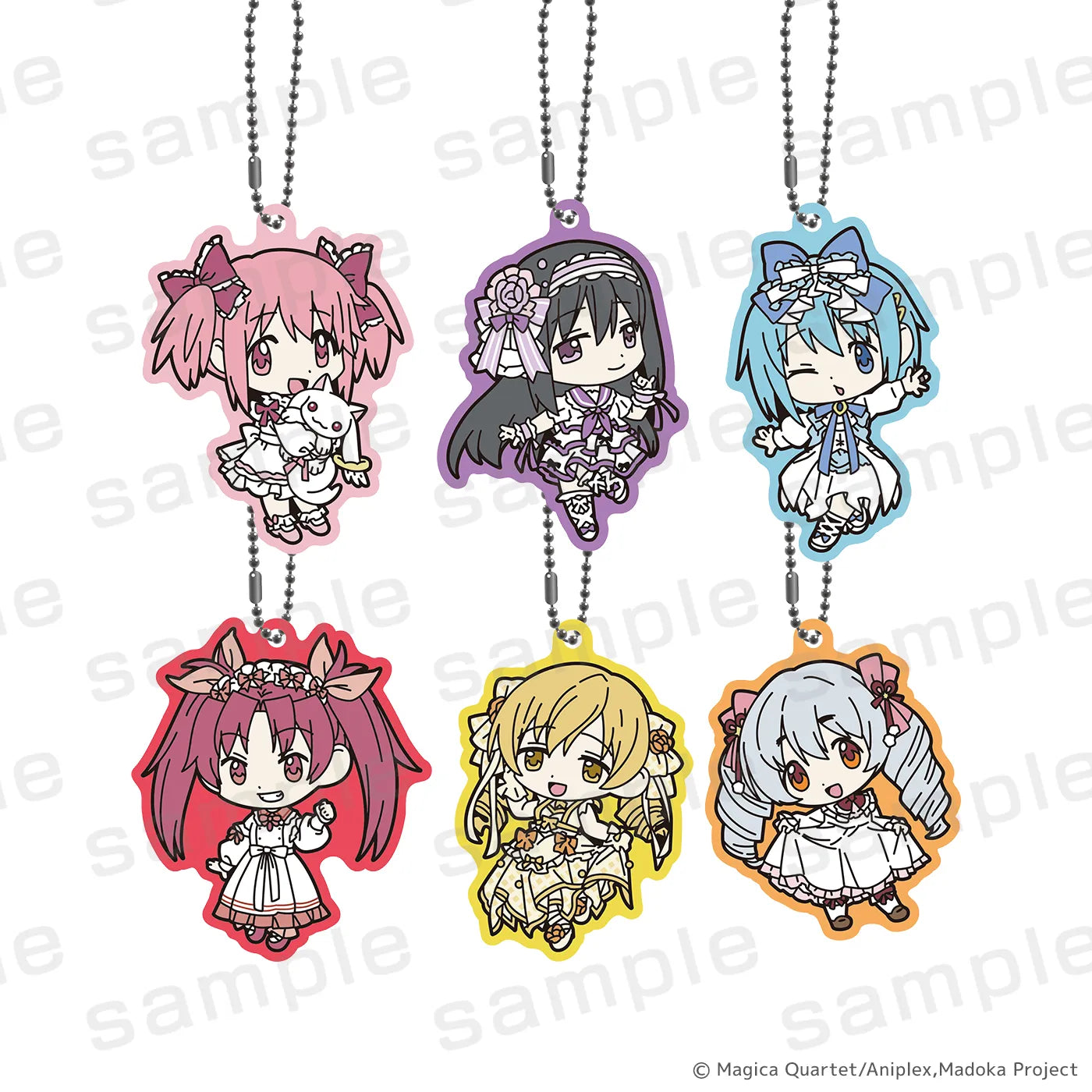 魔法少女まどか☆マギカ ラバーストラップ WHITE（全6種