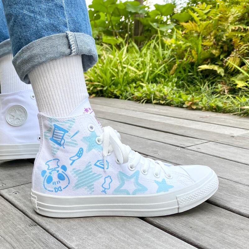 White atelier BY CONVERSE × ラブライブ！スーパースター!! ALL STAR COLORS R HI  唐可可