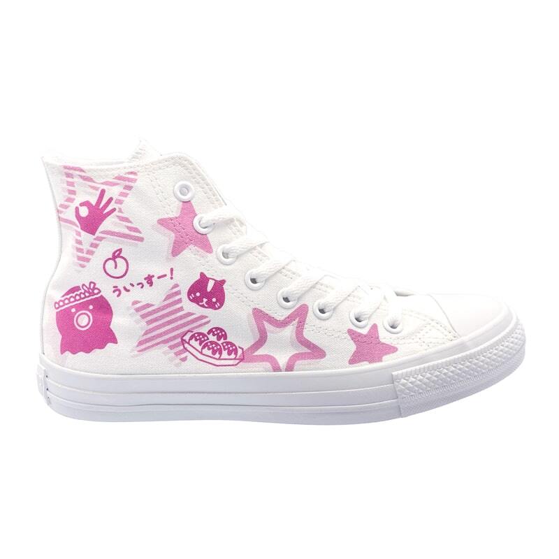 White atelier BY CONVERSE × ラブライブ！スーパースター!! ALL STAR COLORS R HI  嵐千砂都