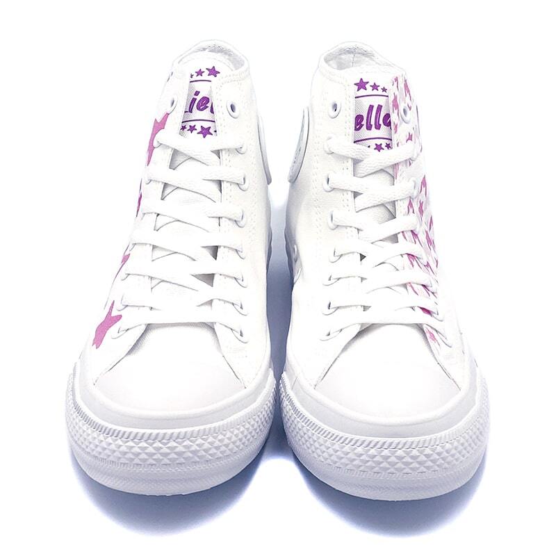 White atelier BY CONVERSE × ラブライブ！スーパースター!! ALL STAR COLORS R HI  嵐千砂都