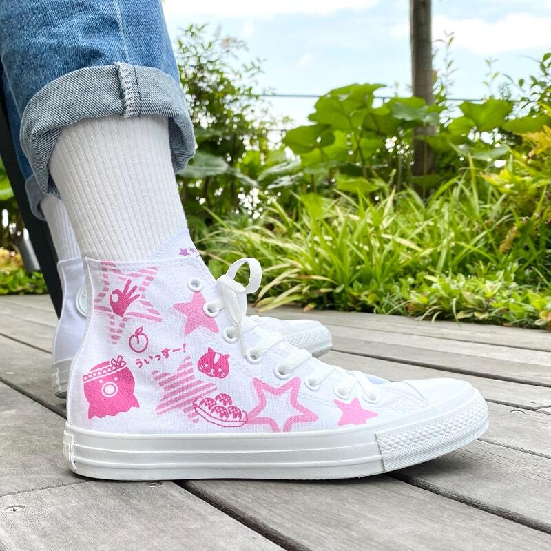 White atelier BY CONVERSE × ラブライブ！スーパースター!! ALL STAR COLORS R HI  嵐千砂都