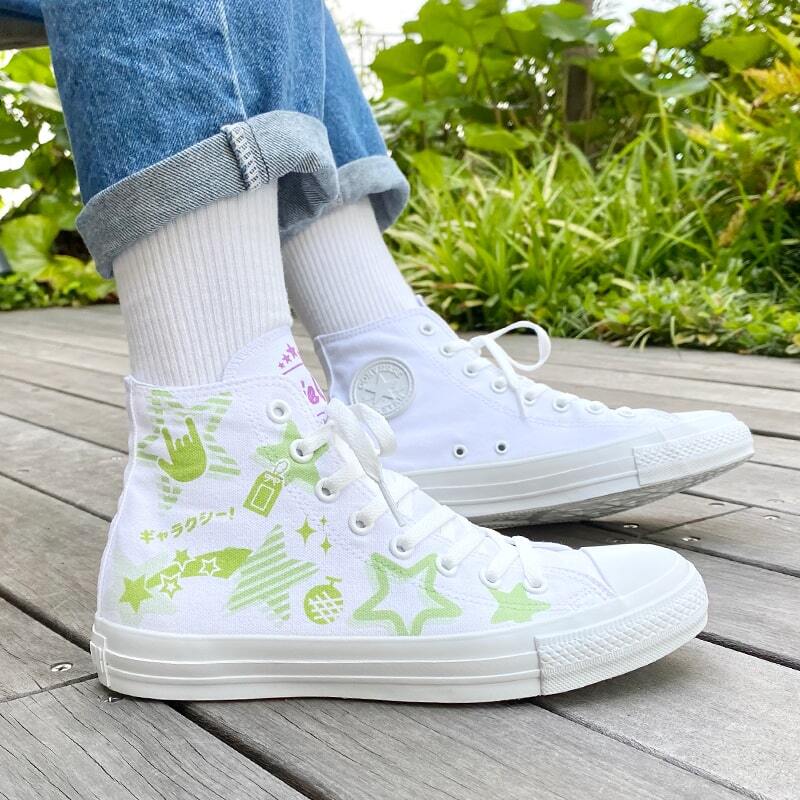 White atelier BY CONVERSE × ラブライブ！スーパースター!! ALL STAR COLORS R HI  平安名すみれ