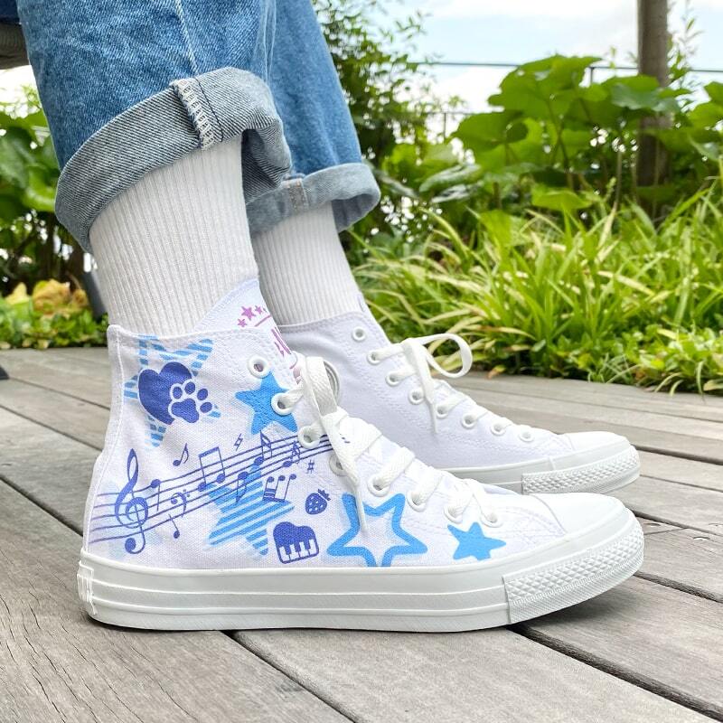 White atelier BY CONVERSE × ラブライブ！スーパースター!! ALL STAR COLORS R HI  葉月恋