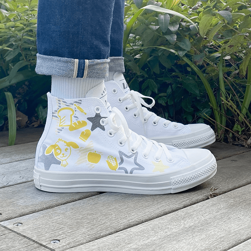 White atelier BY CONVERSE × ラブライブ！スーパースター!! ALL STAR COLORS R HI  桜小路きな子