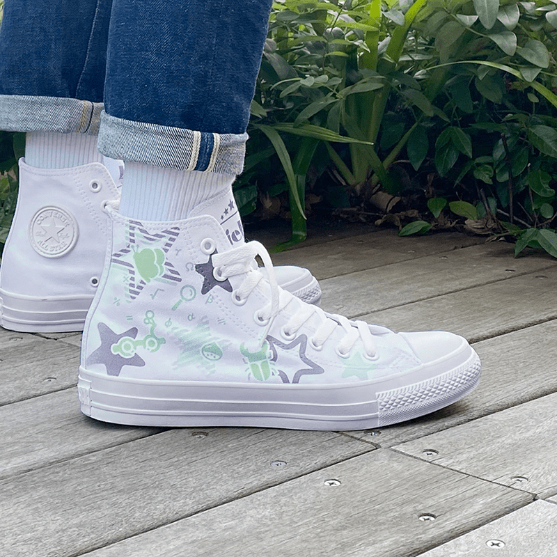 White atelier BY CONVERSE × ラブライブ！スーパースター!! ALL STAR COLORS R HI  若菜四季