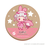 ラブライブ！スーパースター!!×サンリオキャラクターズ vol.2 ウッドコースター 嵐 千砂都×マイメロディ