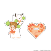カードキャプターさくら×サンリオキャラクターズ アクリルスタンドキーホルダー フラワーver. さくら×ポチャッコ