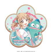 ゆるゆり＆大室家×サンリオキャラクターズ ウッドコースター 大室櫻子×ハンギョドン
