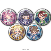 前橋ウィッチーズ グリッター缶バッジ ミニキャラ 魔法衣装ver.（全5種） 【トレーディング】