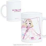ラブライブ！スーパースター!! すりガラスマグカップ 鬼塚夏美（イラスト：まのでまりな）