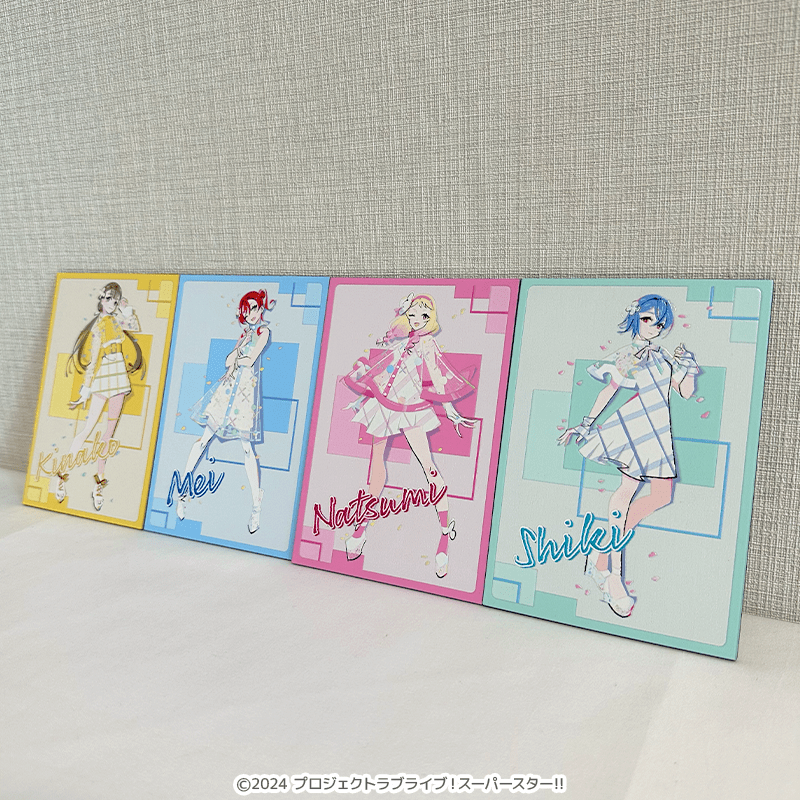 ラブライブ！スーパースター!! 木製ポストカード 米女メイ（イラスト：まのでまりな）