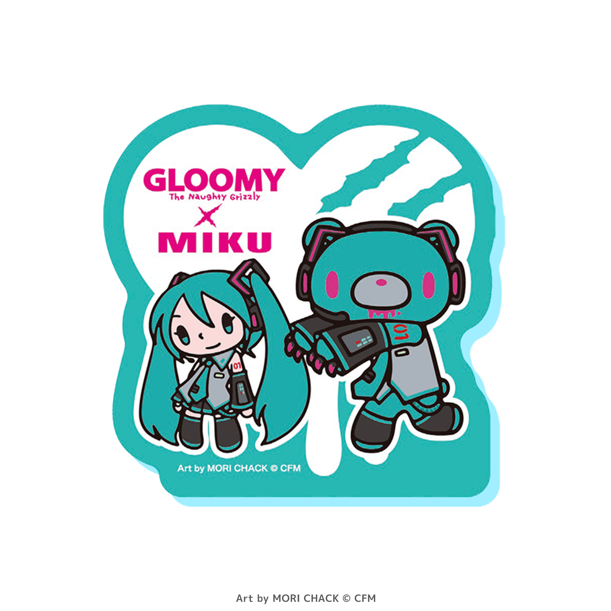 GLOOMY meets 初音ミク アクリルメモクリップ グルーミー＆初音ミク ミニキャラver.【予約】