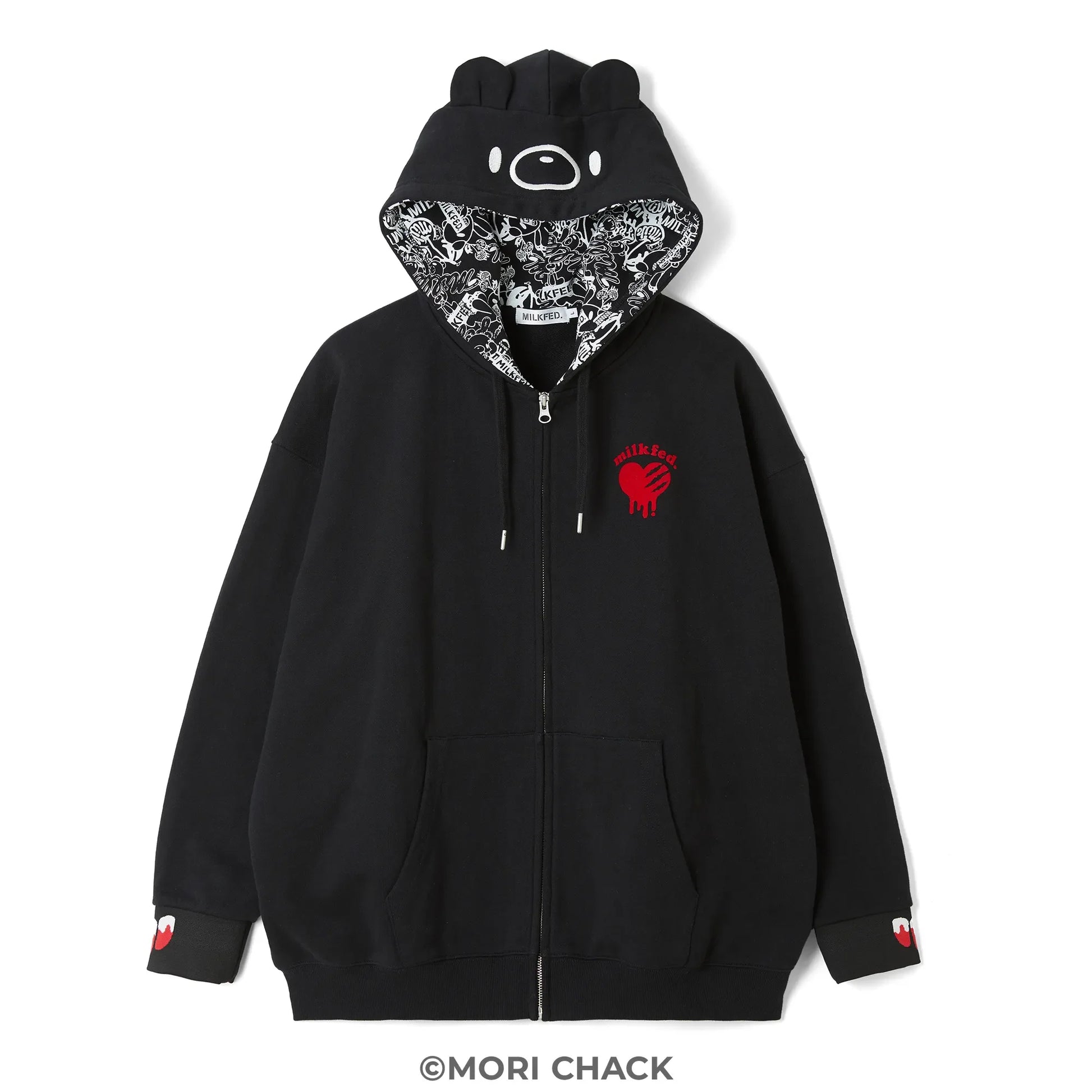 GLOOMY meets MILKFED. GLOOMY ZIP UP HOODIE【予約
