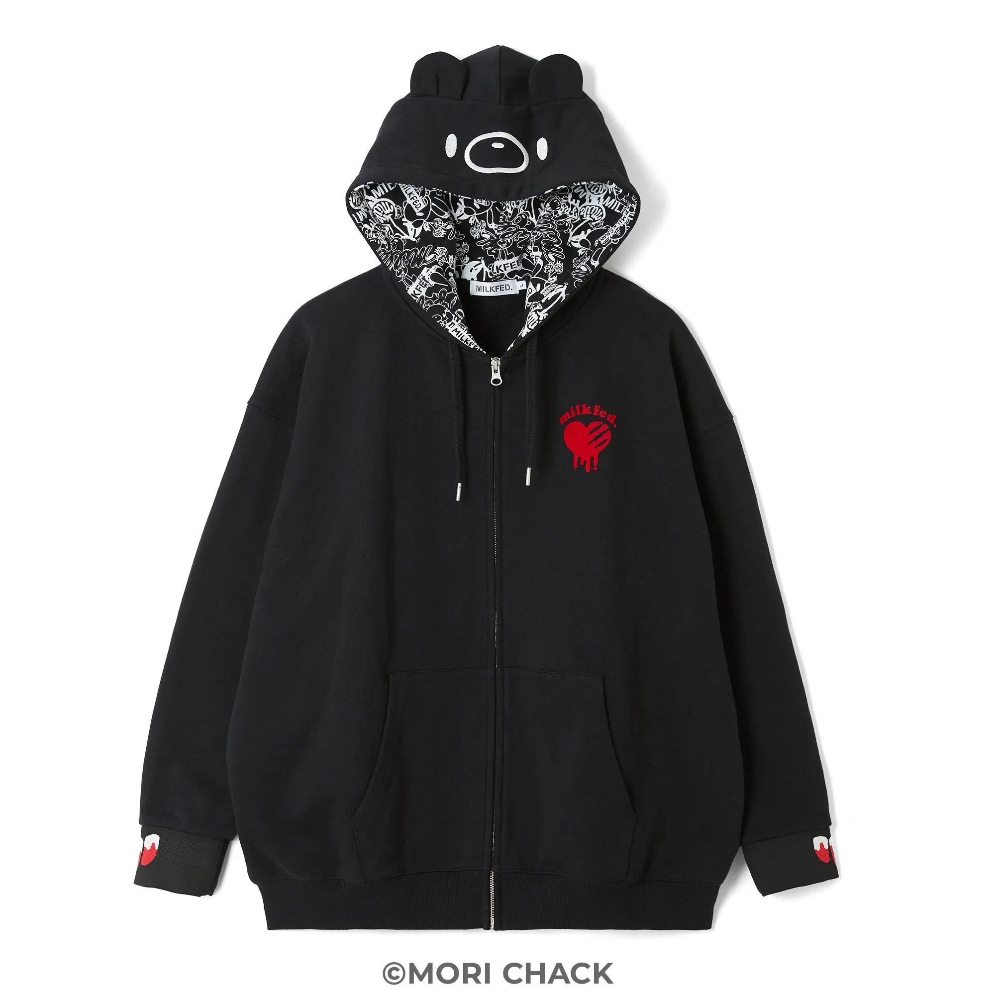 GLOOMY meets MILKFED.  GLOOMY ZIP UP HOODIE【予約】