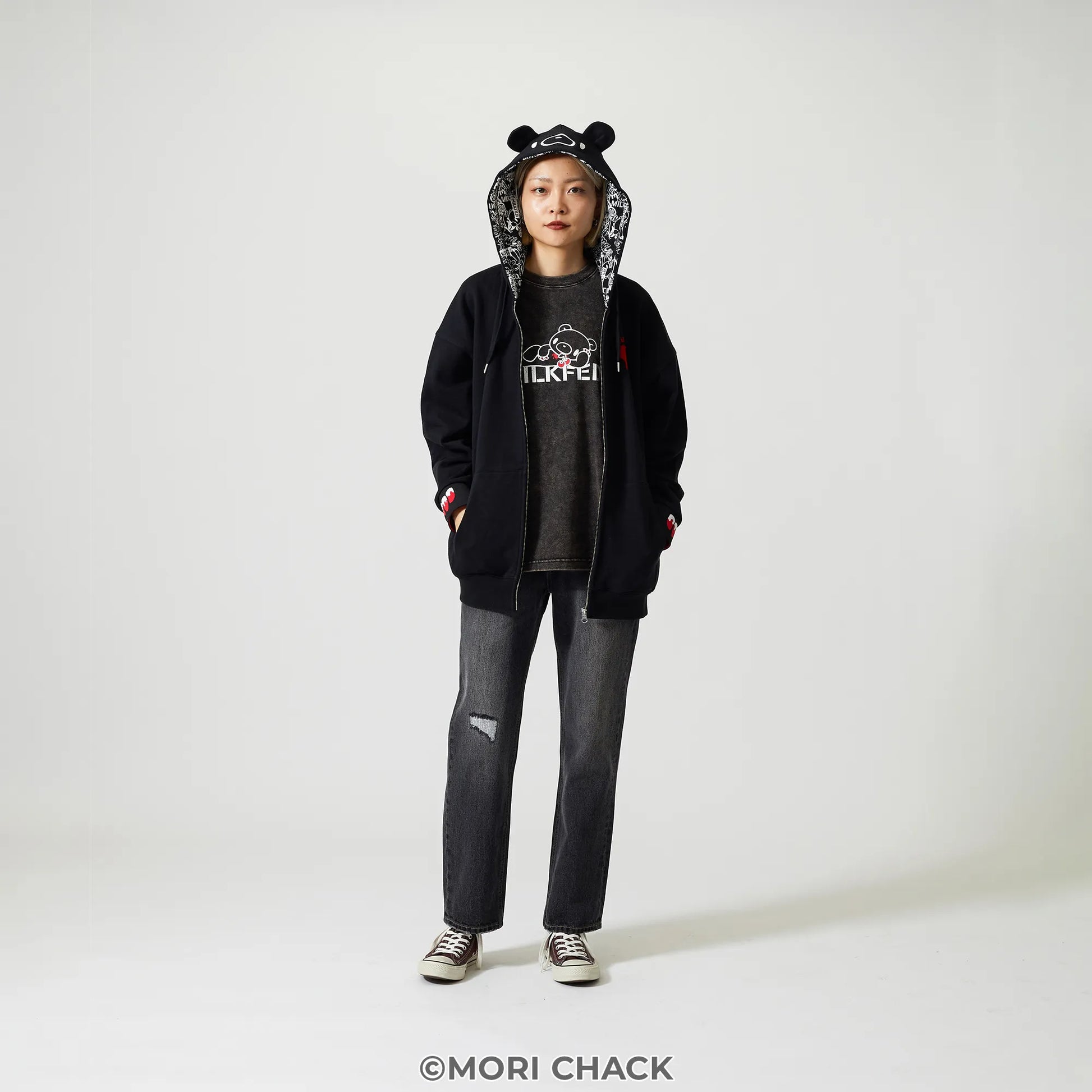 GLOOMY meets MILKFED. GLOOMY ZIP UP HOODIE【予約