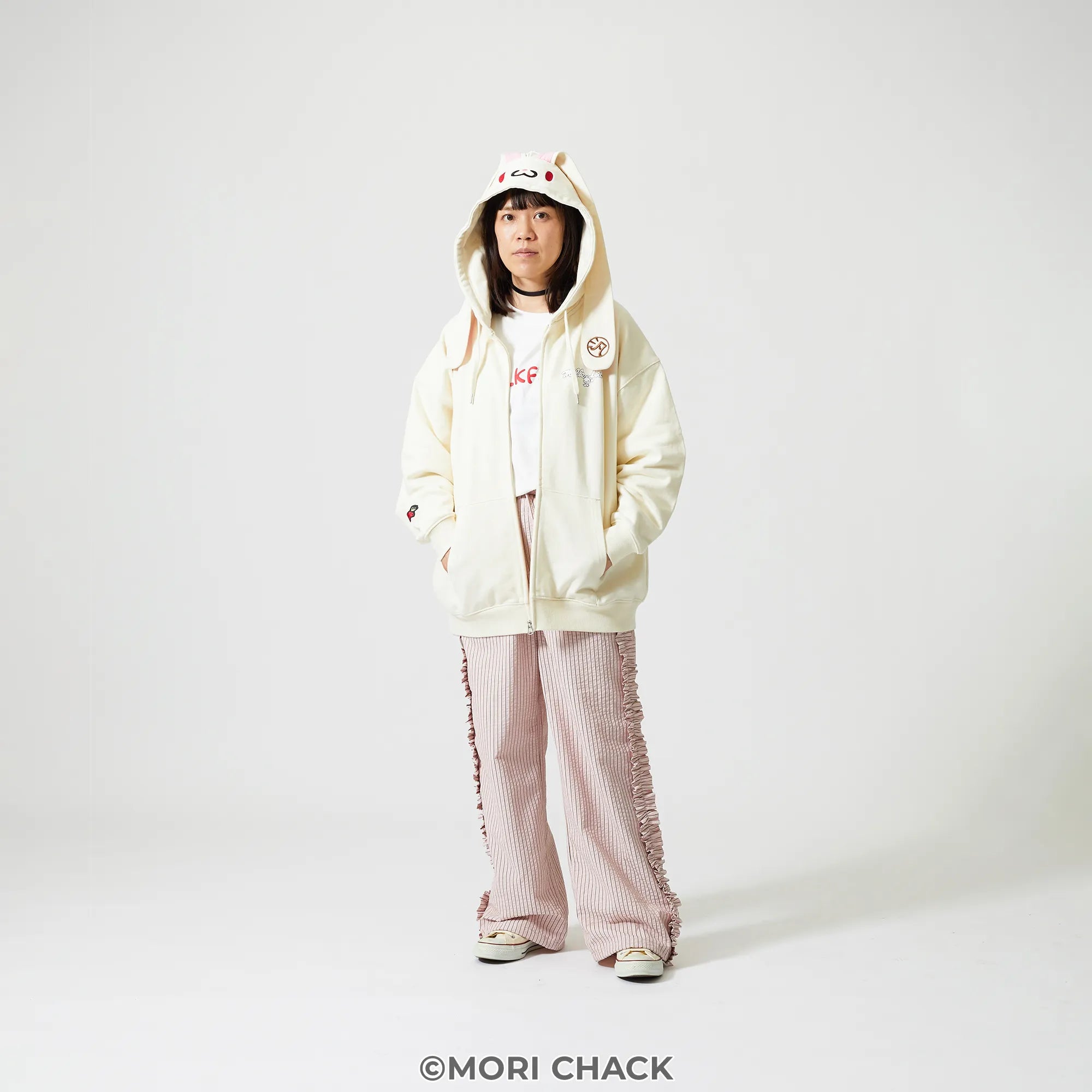 GLOOMY meets MILKFED.  HANYO USAGI ZIP UP HOODIE【予約】【2次予約】
