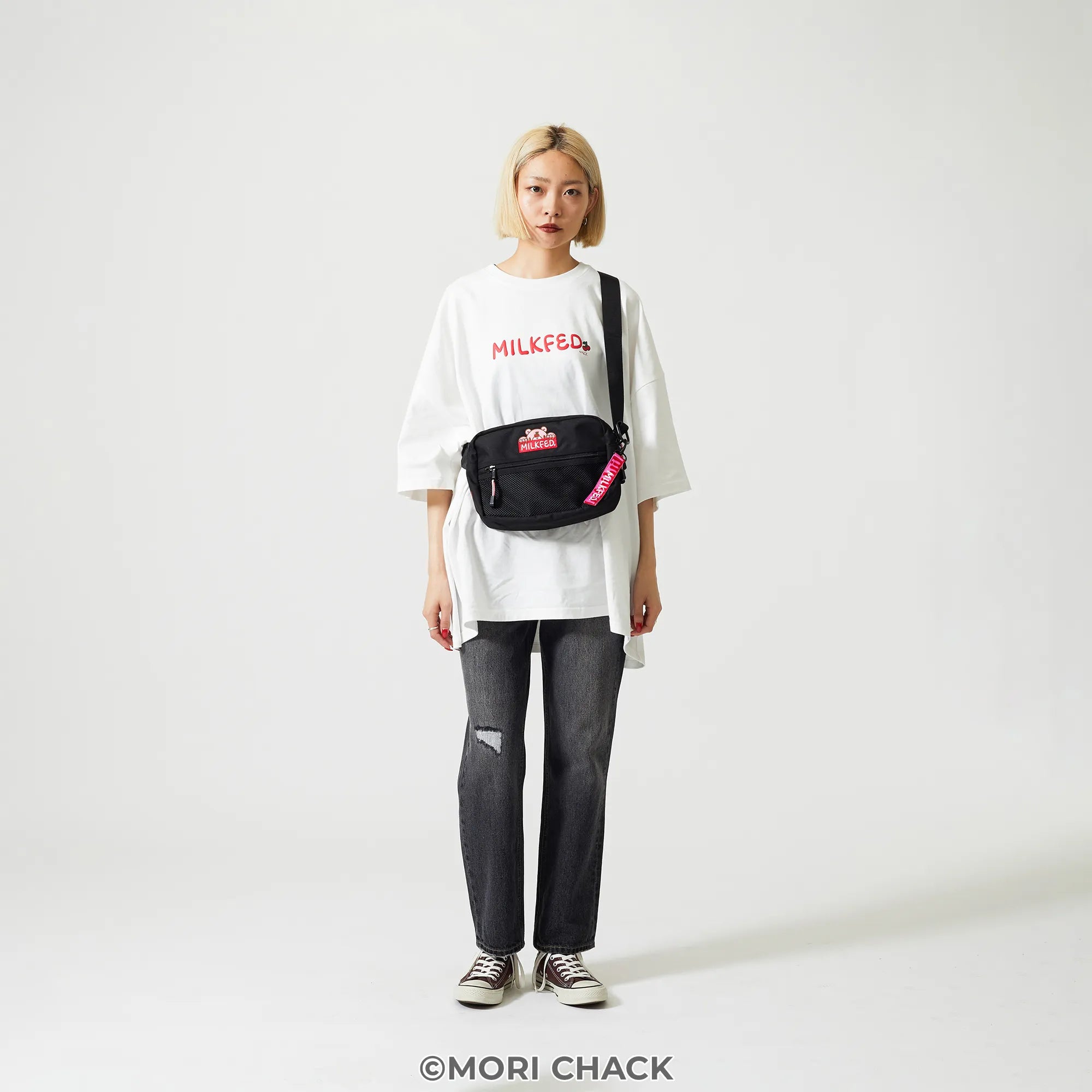 GLOOMY meets MILKFED.  LOGO S/S TEE White【予約】【2次予約】