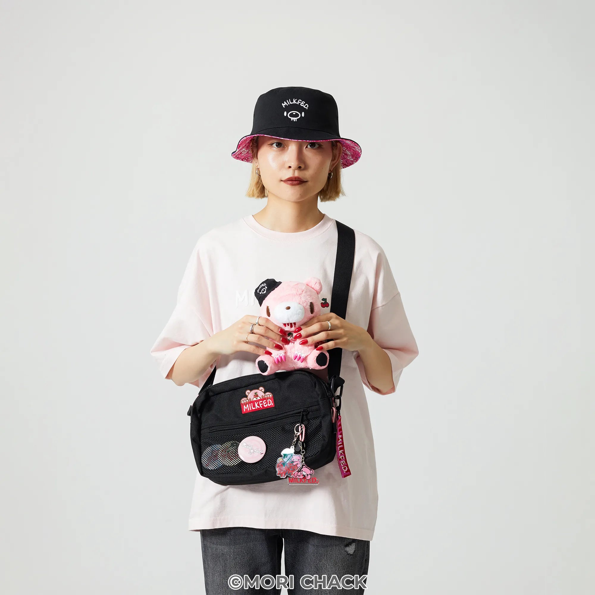 GLOOMY meets MILKFED.  SHOULDER WIDE BAG【予約】【2次予約】