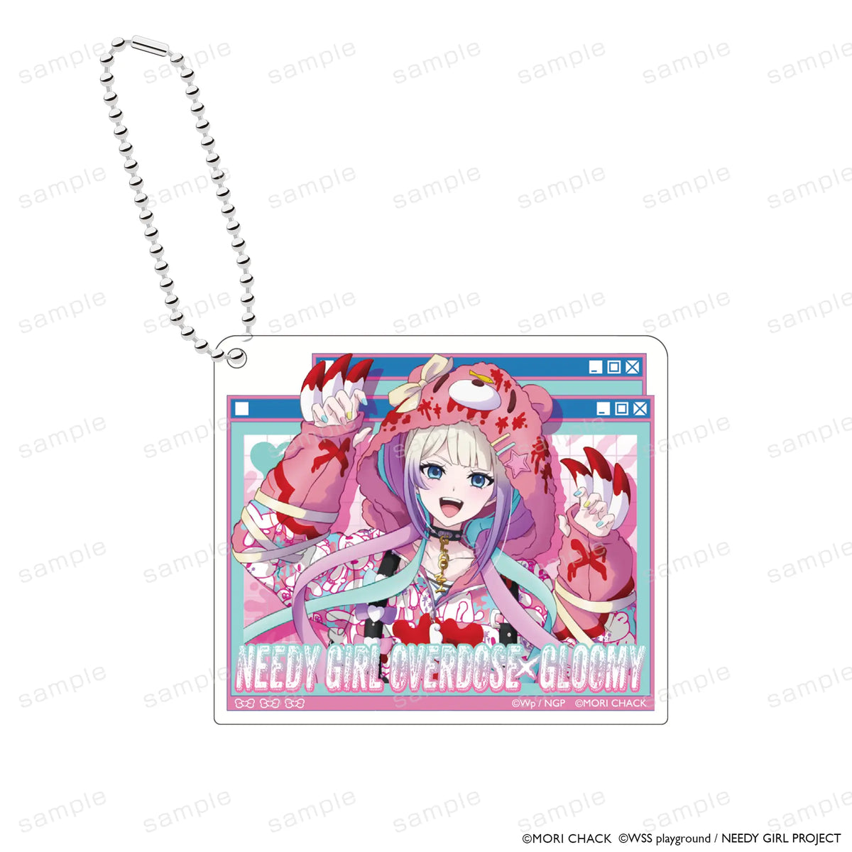 GLOOMY meets NEEDY GIRL OVERDOSE ブロックアクリルキーホルダー 超 GLOOMY meets NEEDY GIRL OVERDOSE ブロックアクリルキーホルダー 超