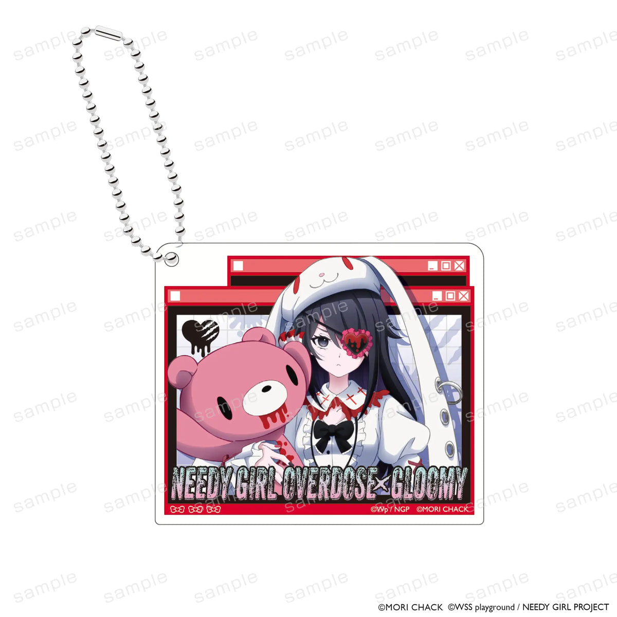 GLOOMY meets NEEDY GIRL OVERDOSE ブロックアクリルキーホルダー あめ GLOOMY meets NEEDY GIRL OVERDOSE ブロックアクリルキーホルダー あめ
