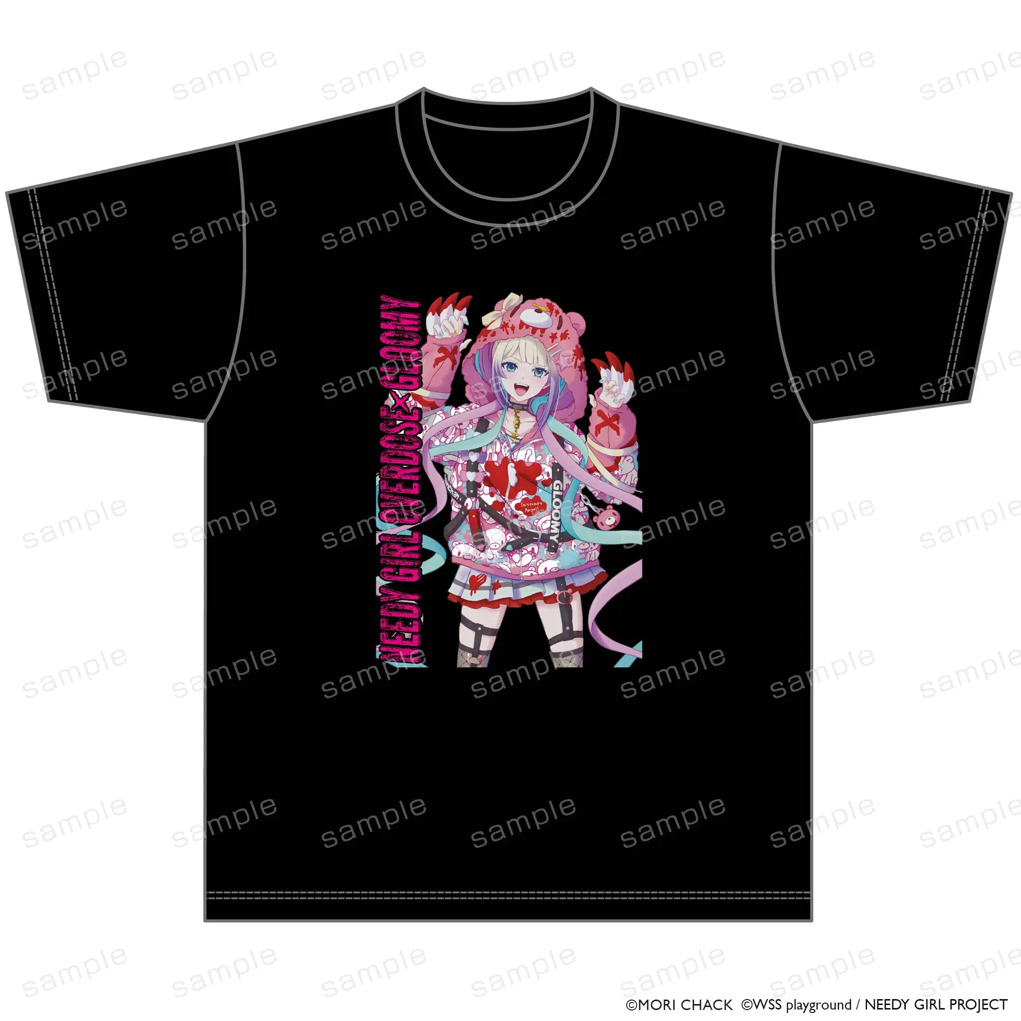 GLOOMY meets NEEDY GIRL OVERDOSE Tシャツ 超てんちゃん【予約】