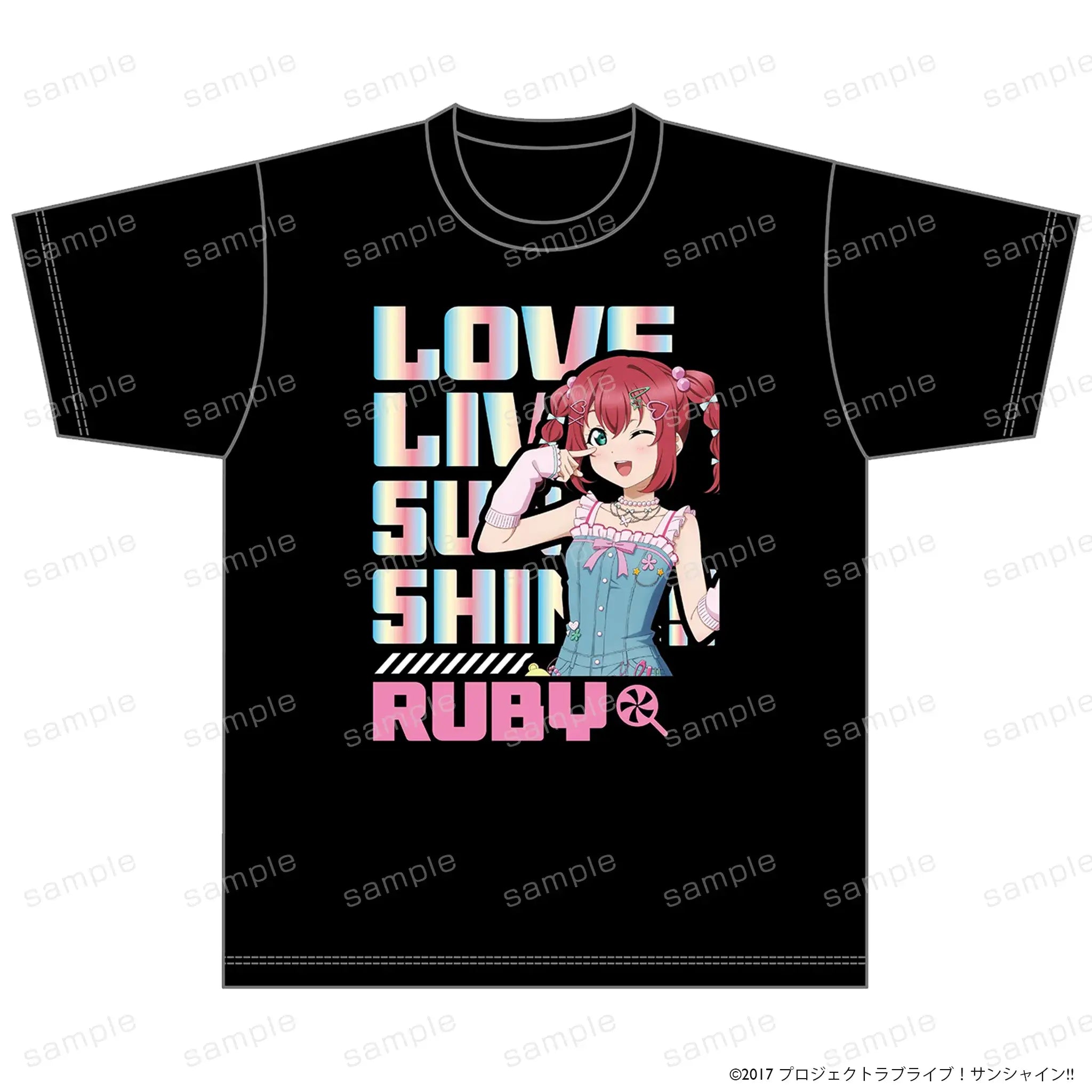 ラブライブ！サンシャイン!! ホログラムTシャツ 黒澤ルビィ Y2K ver.【予約】