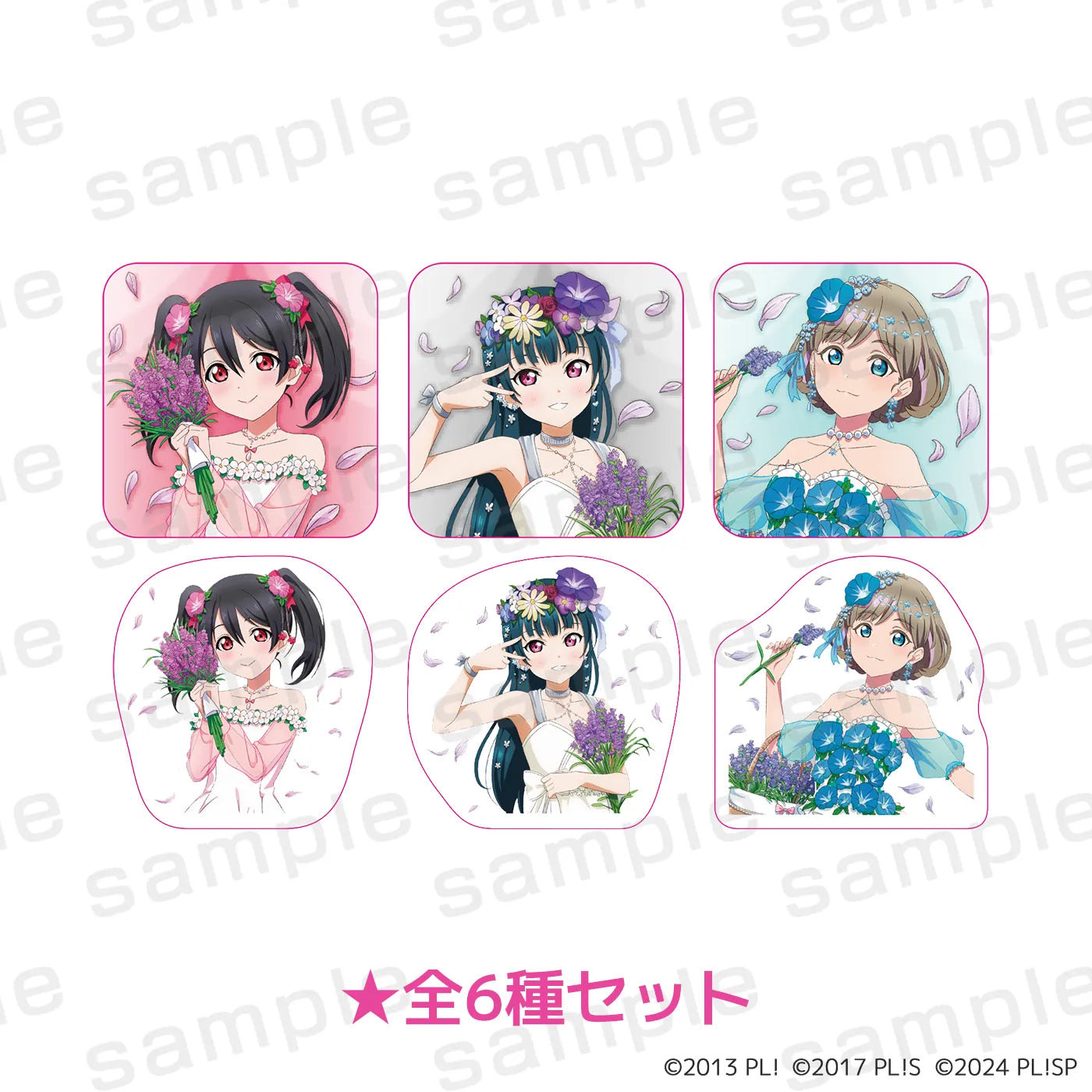 LoveLive! Series Summer Birthday Collection アクリルマグネット＆アクリルピンバッジ（全6種セット）【予約】