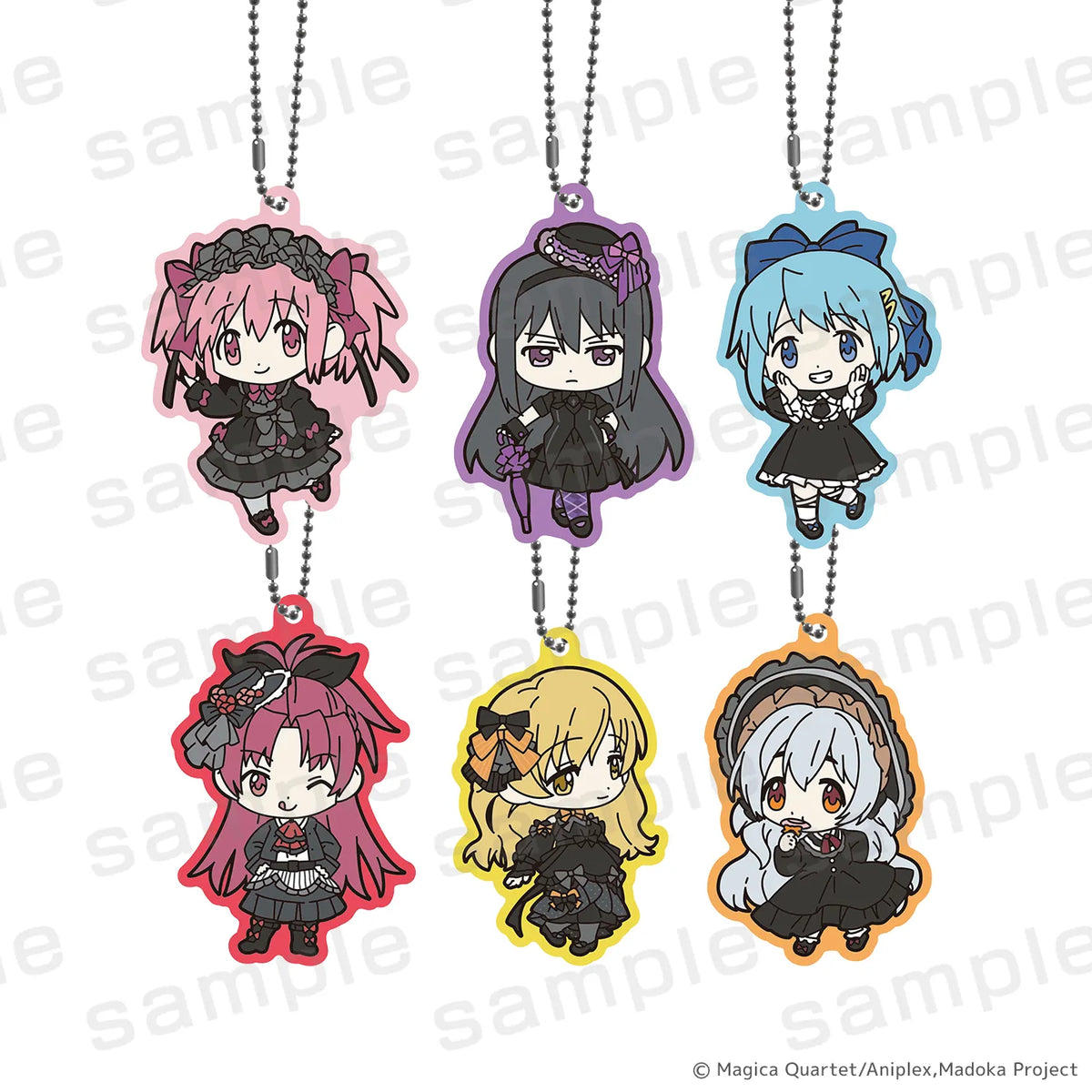 魔法少女まどか☆マギカ ラバーストラップ BLACK（全6種）【トレーディング】【2026年12月中旬より順次発送予定】