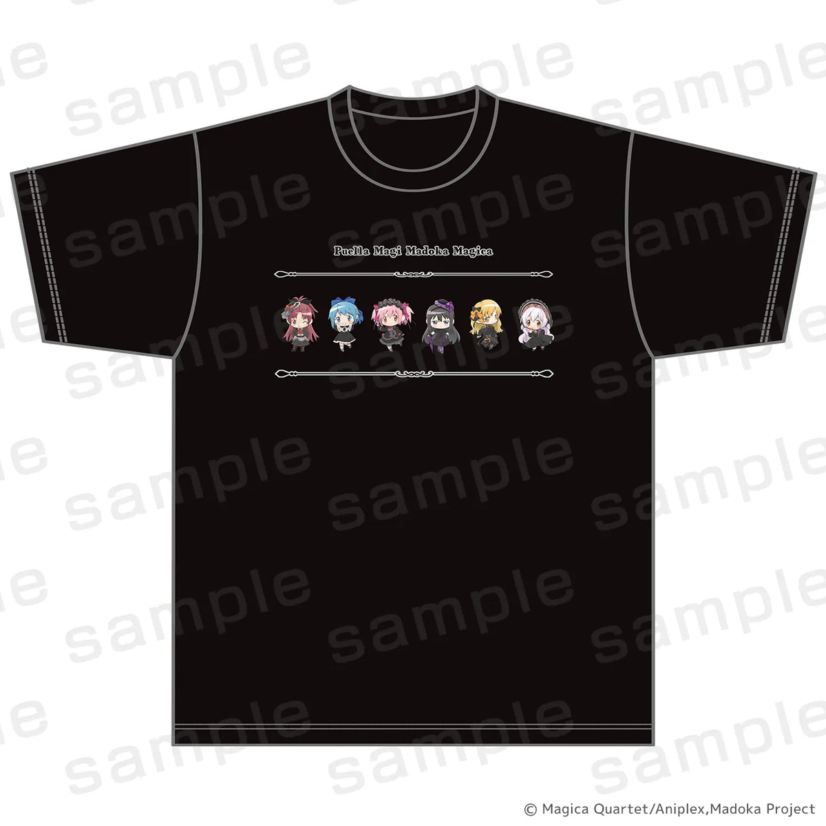 魔法少女まどか☆マギカ Tシャツ BLACK【2026年12月中旬より順次発送予定】