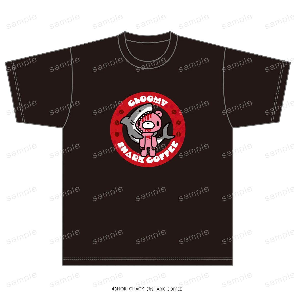 GLOOMY meets SHARK COFFEE Tシャツ かみつき【2026年11月末より順次発送予定】