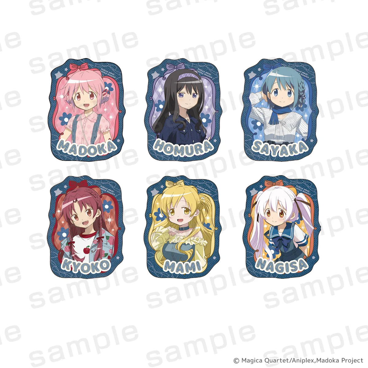 魔法少女まどか☆マギカ アクリルピンズ デニムコーデver.（全6種）【トレーディング】【2026年12月中旬より順次発送予定】