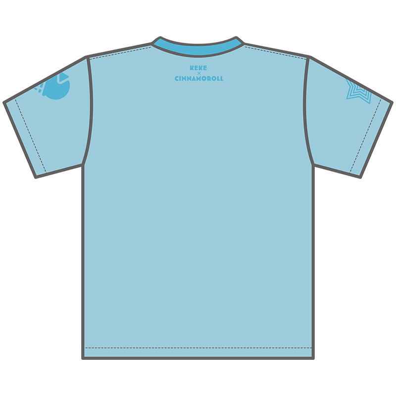 ラブライブ！スーパースター!!×サンリオキャラクターズ カラーTシャツ 唐可可×シナモロール