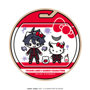 桃源暗鬼×サンリオキャラクターズ ウッドコースター ミニキャラver. 一ノ瀬 四季×ハローキティ