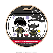 桃源暗鬼×サンリオキャラクターズ ウッドコースター ミニキャラver. 無陀野 無人×バッドばつ丸