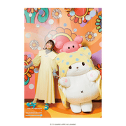 小林愛香×サンリオキャラクターズ クリアポスター 小林愛香×まるもふびより