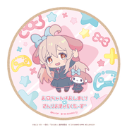 お兄ちゃんはおしまい！×サンリオキャラクターズ ウッドコースター ミニキャラver. 緒山まひろ×マイメロディ