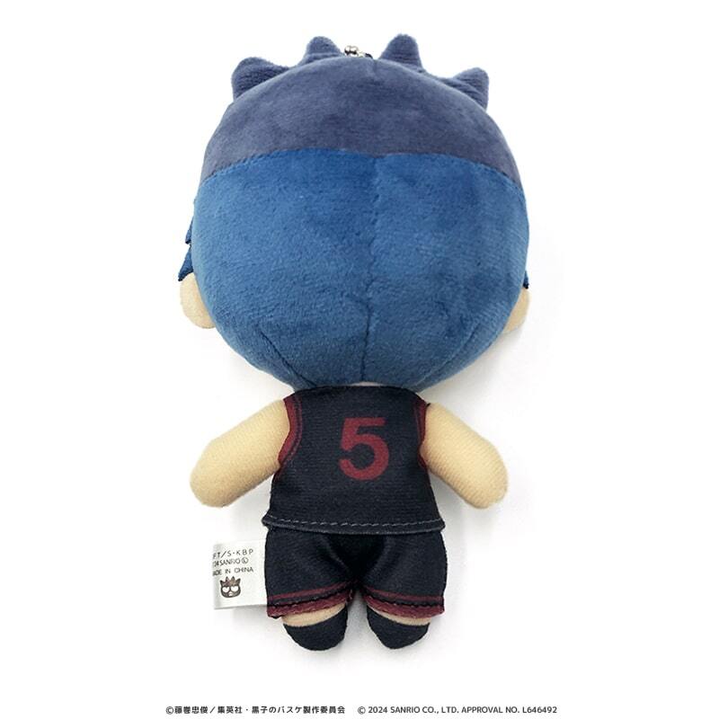 黒子のバスケ×サンリオキャラクターズ ボールチェーンマスコット 青峰大輝×バッドばつ丸