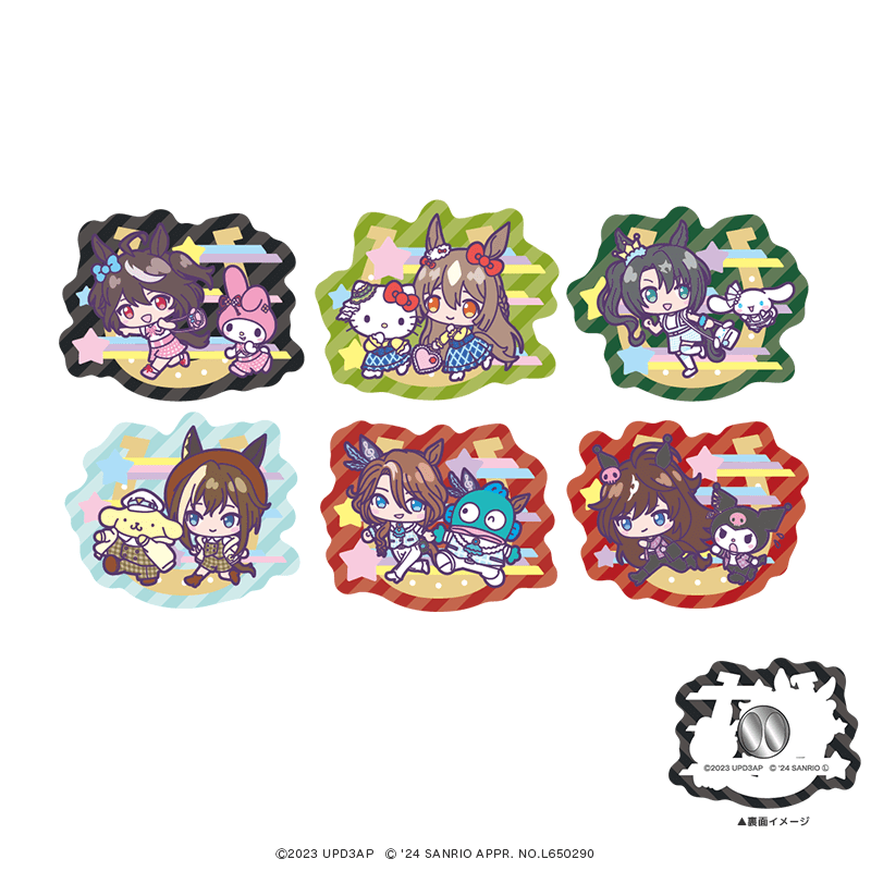 TVアニメ『ウマ娘 プリティーダービー Season 3』×サンリオキャラクターズ アクリルピンバッジ ミニキャラver.（全6種）【トレーディング】