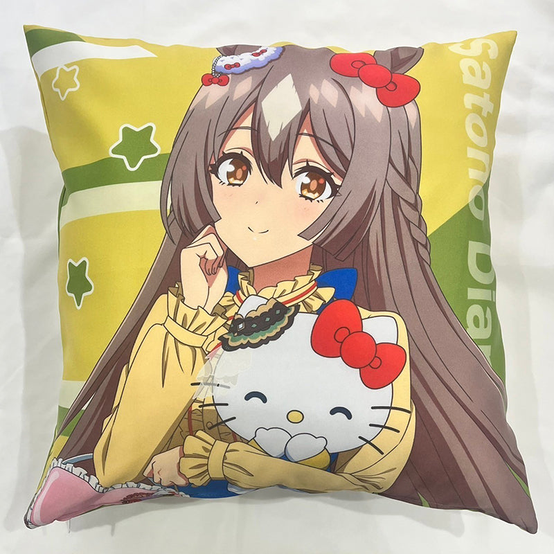 TVアニメ『ウマ娘 プリティーダービー Season 3』×サンリオキャラクターズ クッションカバー サトノダイヤモンド×ハローキティ