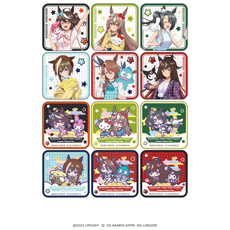 TVアニメ『ウマ娘 プリティーダービー Season 3』×サンリオキャラクターズ アクリルマグネット（全12種）【トレーディング】