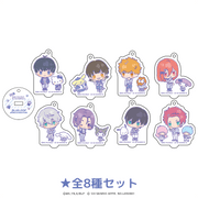 ブルーロック×サンリオキャラクターズ ミニアクリルスタンドキーホルダー ミニキャラver 全8種セット