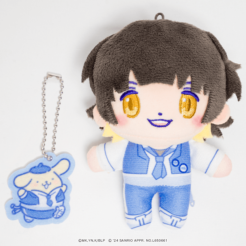 ブルーロック×サンリオキャラクターズ ボールチェーンマスコット ミニキャラver. 蜂楽 廻＆ポムポムプリン