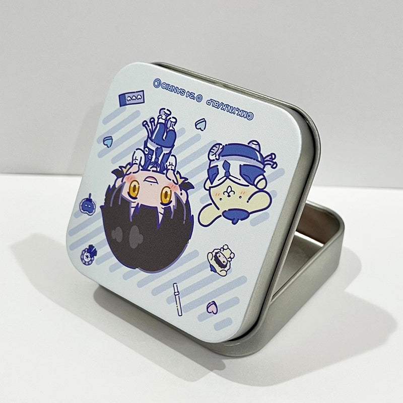 ブルーロック×サンリオキャラクターズ 缶入りフレークシール ミニキャラver. 蜂楽 廻＆ポムポムプリン