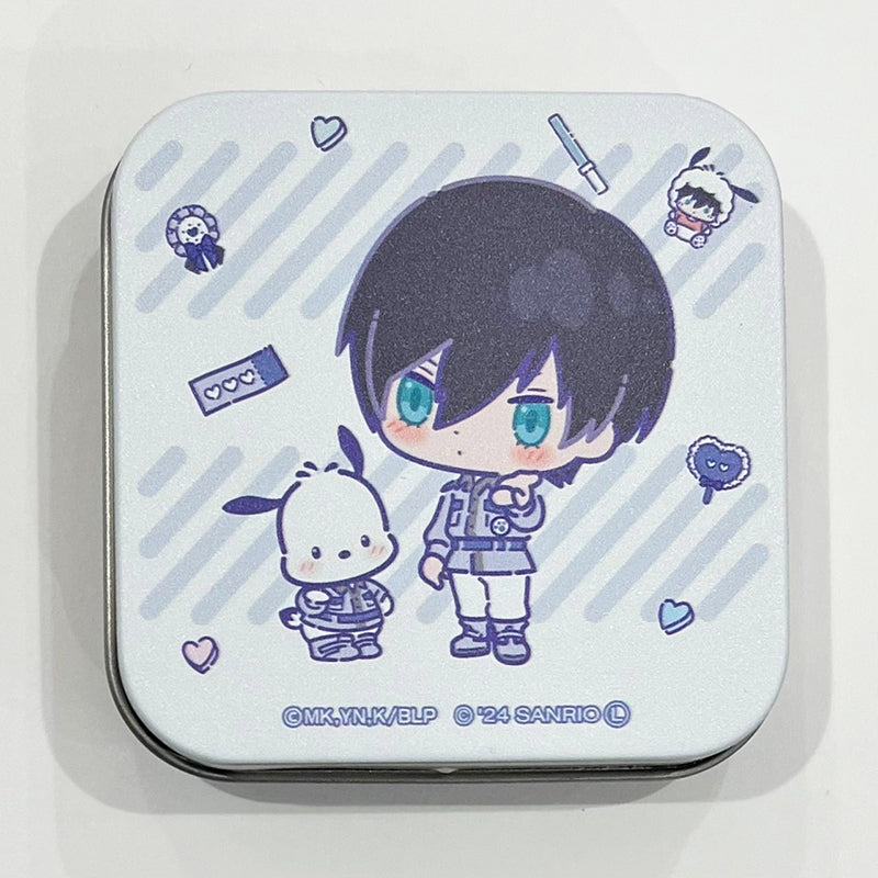 ブルーロック×サンリオキャラクターズ 缶入りフレークシール ミニキャラver. 糸師 凛＆ポチャッコ