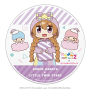 にじよん あにめーしょん2×サンリオキャラクターズ 陶器コースター 近江彼方×リトルツインスターズ 着ぐるみver.