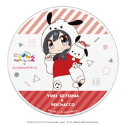 にじよん あにめーしょん2×サンリオキャラクターズ 陶器コースター 優木せつ菜×ポチャッコ 着ぐるみver.