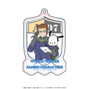 ワールドトリガー×サンリオキャラクターズ オーロラアクリルキーホルダー 古寺章平×ポチャッコ