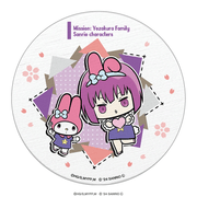 夜桜さんちの大作戦×サンリオキャラクターズ 白雲石コースター 夜桜 四怨×マイメロディ ミニキャラver.