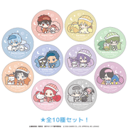 黒子のバスケ×サンリオキャラクターズ グリッター缶バッジ ミニキャラ パジャマver.（全10種セット）